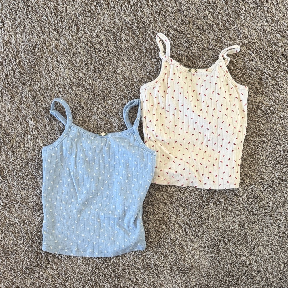 Art Class Blue Patterned Tank Top